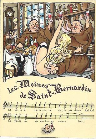 POSTAL A2141: Les Moines de Saint Bernardin