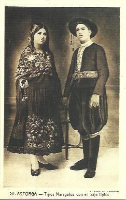POSTAL A2334: Maragatos con el traje tipico