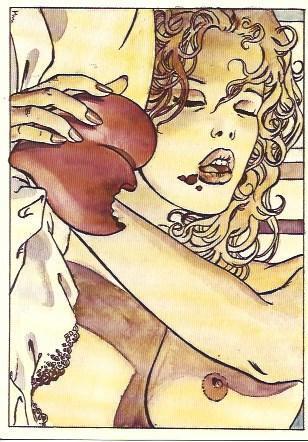 POSTAL A2344: Mujer en cama