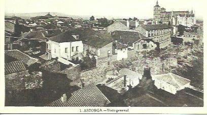 POSTAL A2331: Vista general de Astorga