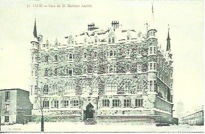 POSTAL A2323: Leon. Casa de Mariano Andres