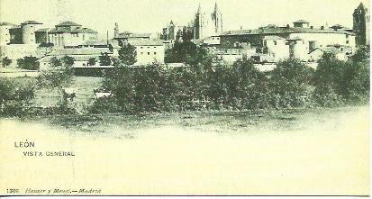 POSTAL A2267: Vista general de Leon