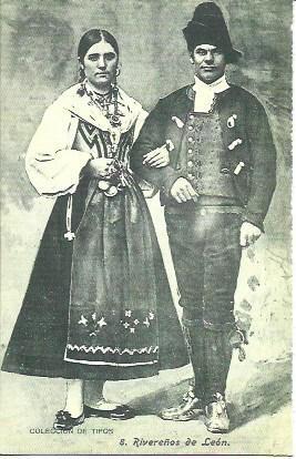 POSTAL A2257: Rivereños de Leon