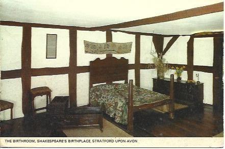 POSTAL A2252: Habitacion de la Casa de Shakespeare