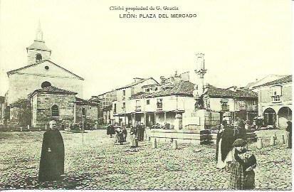 POSTAL A2281: Plaza del Mercado de Leon