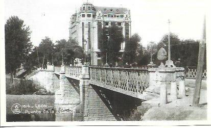 POSTAL A2287: Leon. Puente de la Estacion