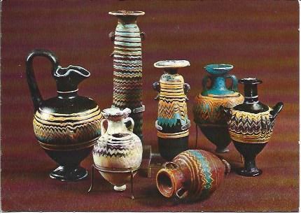 POSTAL A2090: Vasijas del Museo de Israel