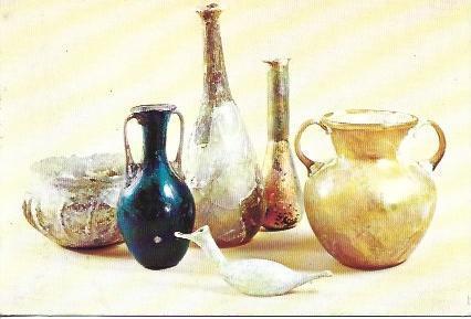 POSTAL A2089: Vidrios en el Museo de Israel