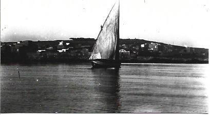 POSTAL A1889: Nave en el mar