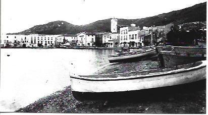 POSTAL A1890: Barcas en la playa