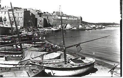 POSTAL A1891: Puerto con barcas de pescadores