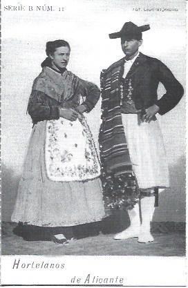 POSTAL A1870: Hortelanos de Alicante