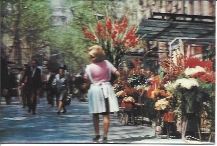 POSTAL A1933: Las Ramblas de Barcelona