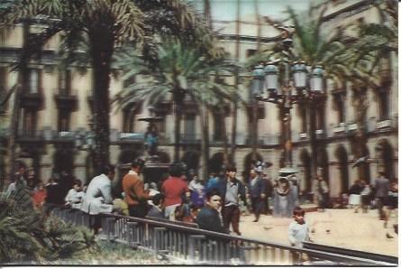POSTAL A1934: Plaza Real de Barcelona