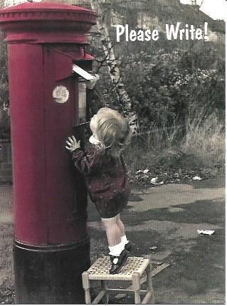 POSTAL A1921: Please write!