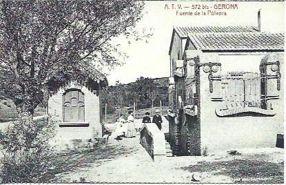 POSTAL A1813: Fuente de la Polvora de Girona