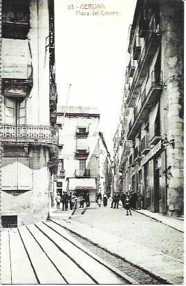 POSTAL A1823: Plaza del Correo de Girona