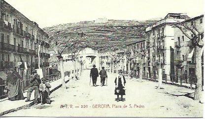POSTAL A1825: Plaza de San Pedro de Girona