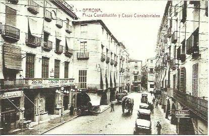 POSTAL A1821: Plaza Constitucion de Girona