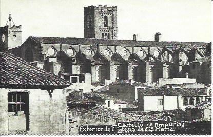 POSTAL A1799: Iglesia de Castello d'Empuries