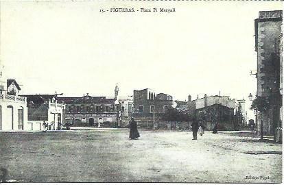 POSTAL A1805: Plaça Pi Margall de Figueres