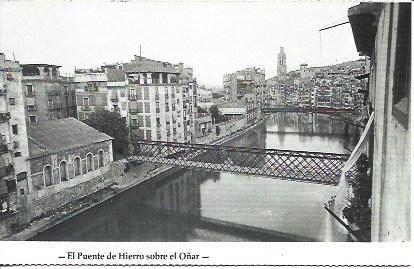 POSTAL A1828: Puente de Hierro de Girona