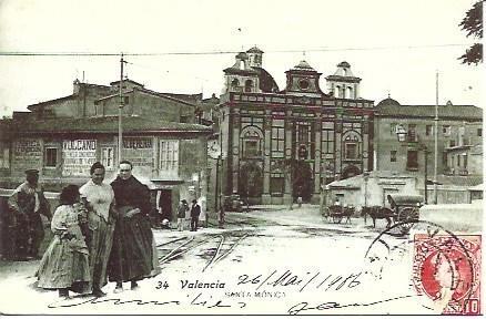POSTAL A1866: Santa Monica de Valencia