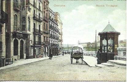 POSTAL A1829: Rambla Verdaguer de Girona
