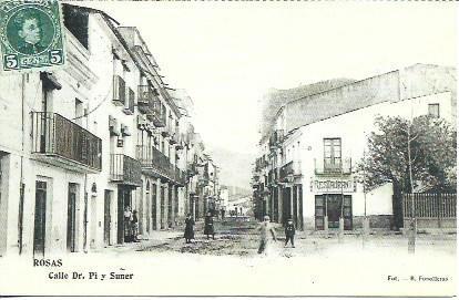 POSTAL A1854: Calle Dr. Pi Sunyer de Roses