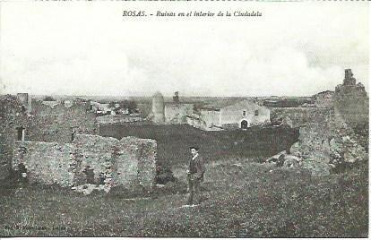 POSTAL A1855: Ruinas de la Ciudadela de Roses