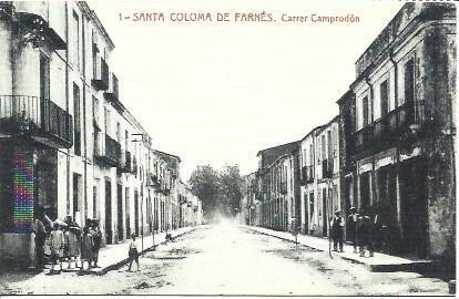 POSTAL A1857: Calle Camprodon en Santa Coloma de Farnes