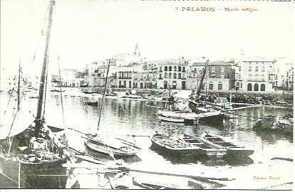 POSTAL A1848: Muelle antiguo de Palamos