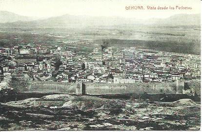 POSTAL A1834: Vista general de Girona