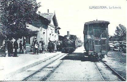 POSTAL A1840: Estacion de Llagostera