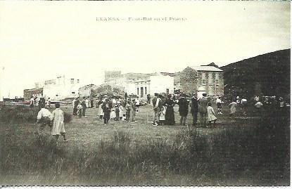 POSTAL A1841: Baile en el puerto de Llança