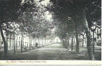 POSTAL A1846: Paseo de Blay en Olot