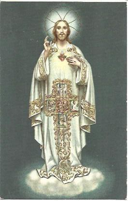POSTAL A2082: Imagen del Sagrado Corazon del Tibidano