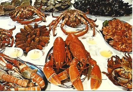 POSTAL A2060: Galicia. Selección de mariscos