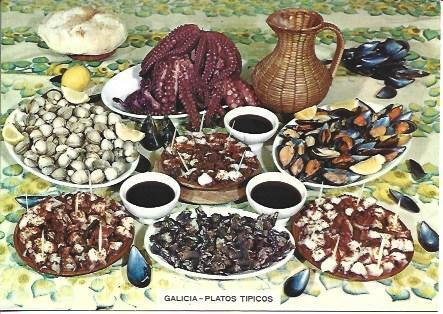POSTAL A2063: Galicia. Platos tipicos