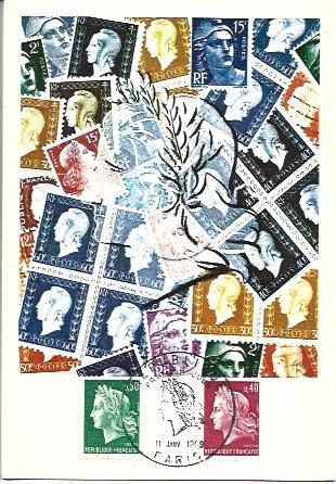 POSTAL A1971: Timbre de la Republique