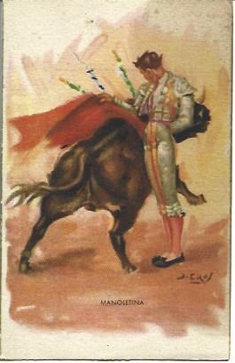 POSTAL A1973: Manoletina