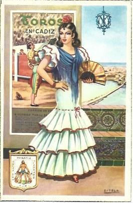 POSTAL A1976: Toros de Cadiz
