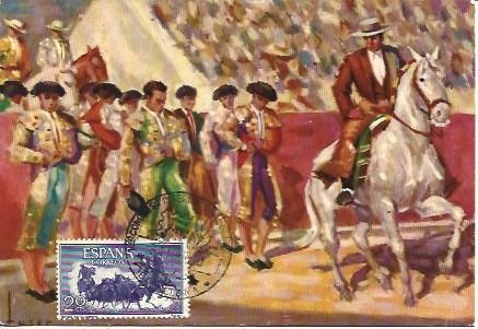 POSTAL A1980: Estampas de la Fiesta. Paseillo