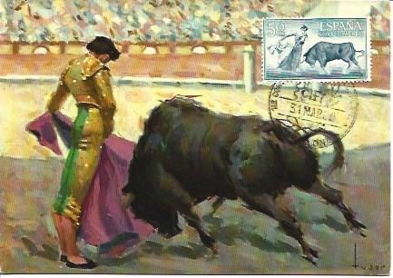 POSTAL A1984: El arte de Manolete. Veronica