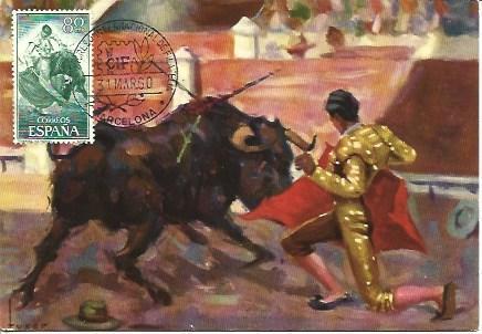 POSTAL A1986: Estampas de la Fiesta. Pase por bajo