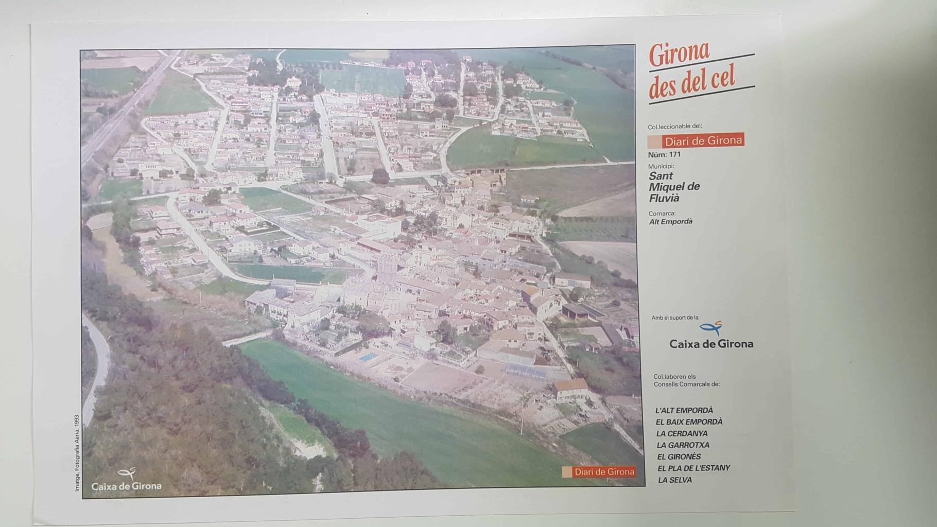 Lamina num 171 Girona des del cel: Sant Miquel de Fluvià (Comarca Alt Empordà - Girona)