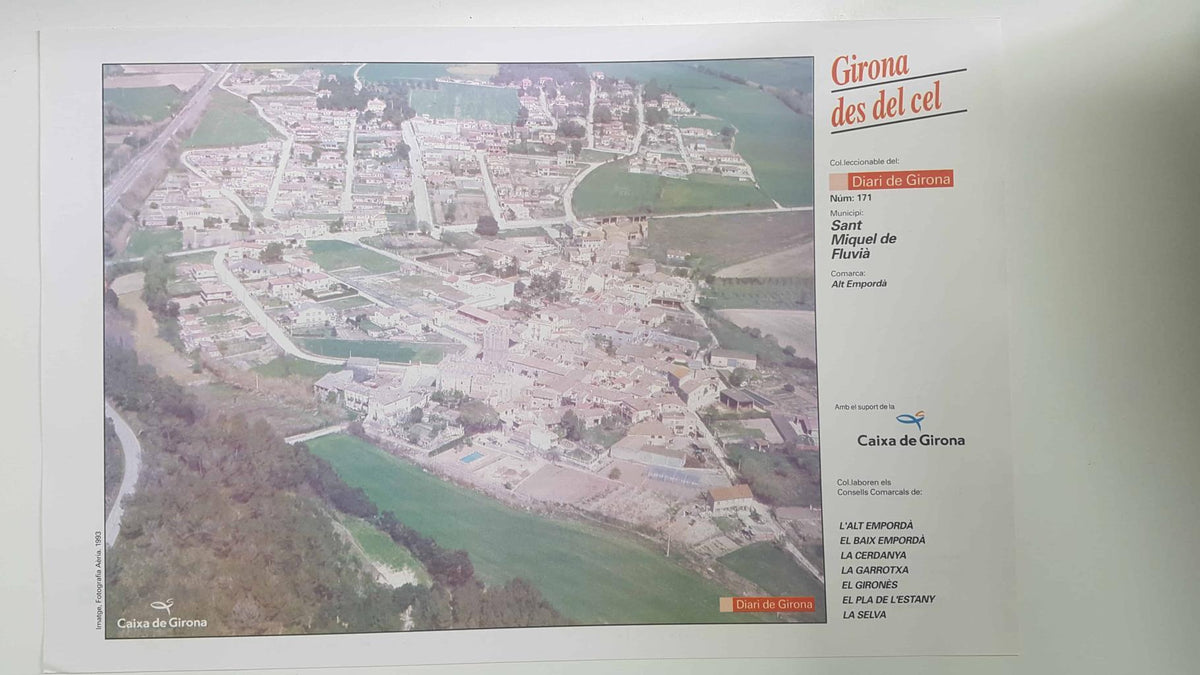 Lamina num 171 Girona des del cel: Sant Miquel de Fluvià (Comarca Alt Empordà - Girona)