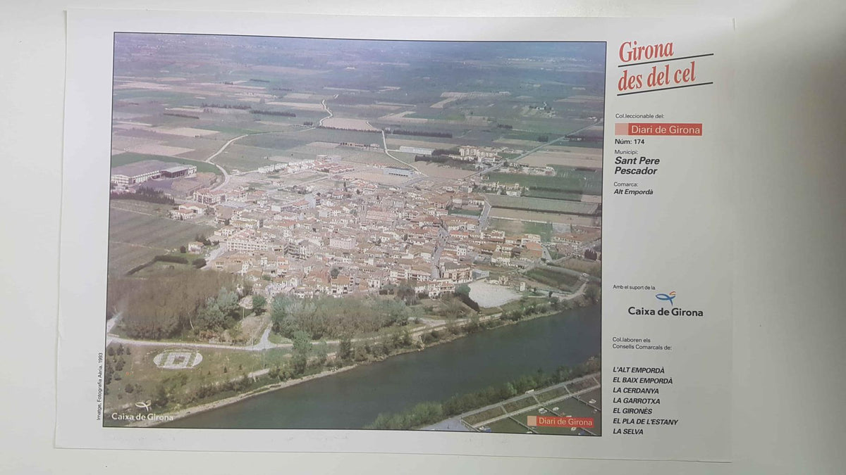 Lamina num 174 Girona des del cel: Sant Pere Pescador (Comarca Alt Empordà - Girona)
