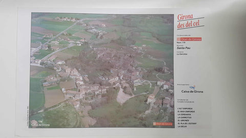 Lamina num 178 Girona des del cel: Santa Pau (Comarca La Garrotxa - Girona)