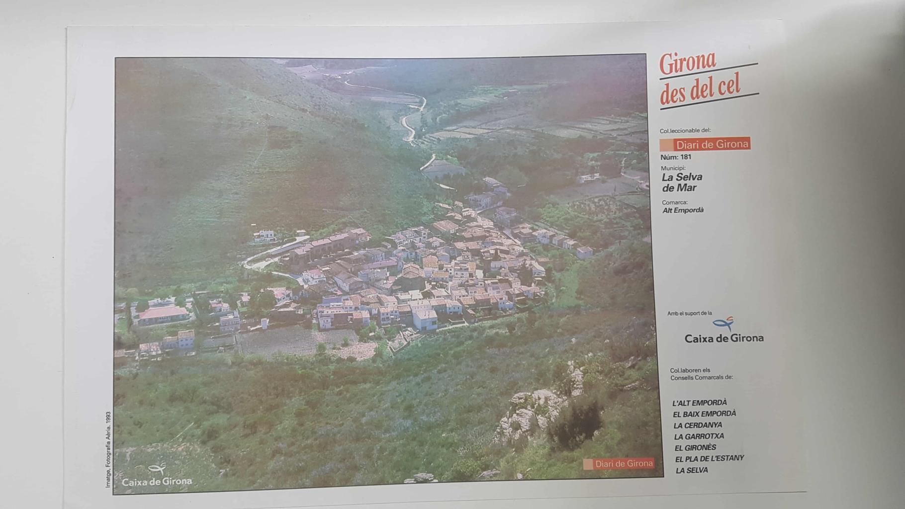 Lamina num 181 Girona des del cel: La Selva de Mar (Comarca Alt Empordà - Girona)
